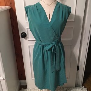 Green/Teal Wrap Dress